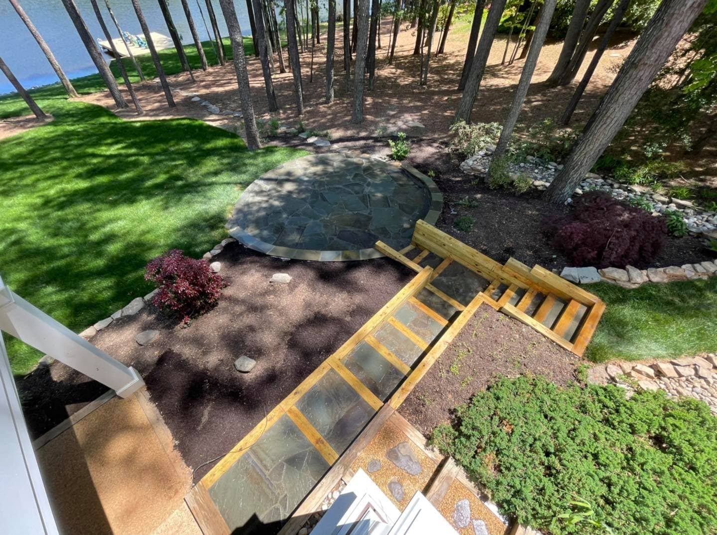 Concrete driveway finish in Fredericksburg