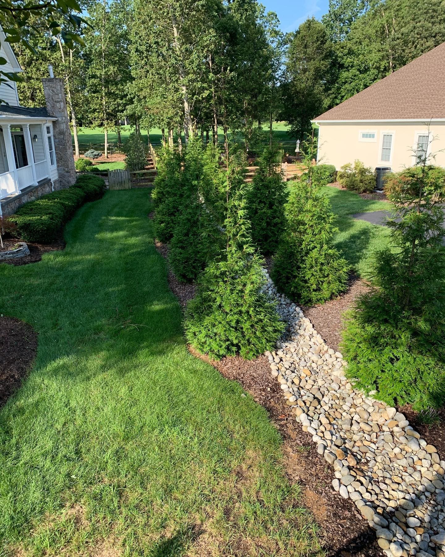 Close-up of a completed stamped concrete patio project by ATS&L
